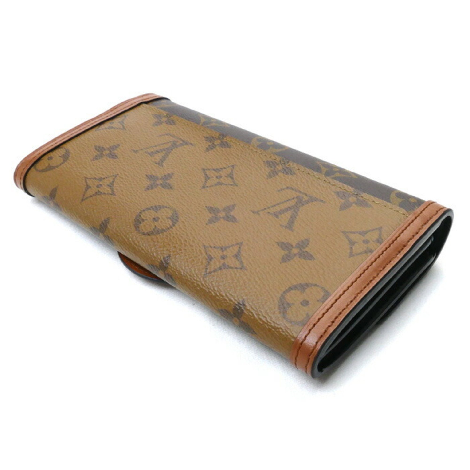 LOUIS VUITTON Louis Vuitton Portefeuille Sarah Dauphine Long Wallet Monogram Reverse M46645 Women's