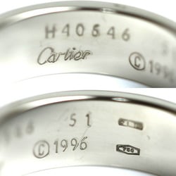 CARTIER Cartier K18WG White Gold Love Ring, Size 11, 51, 7.1g, Women's