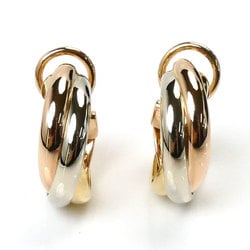 CARTIER K18YG/PG/WG Trinity Earrings 12.4g for Women