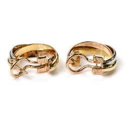 CARTIER K18YG/PG/WG Trinity Earrings 12.4g for Women