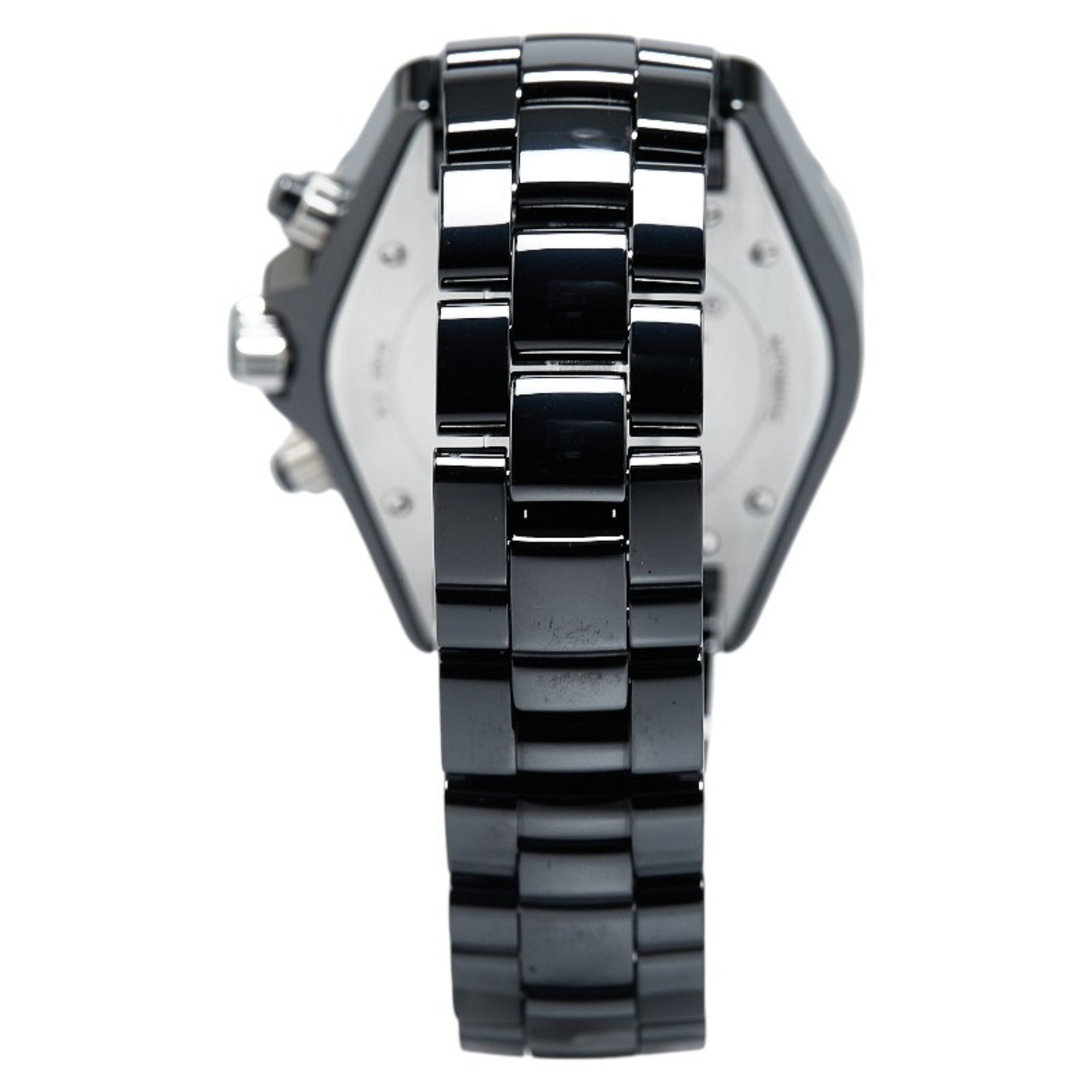 Chanel J12 Watch H1178 Automatic Black Dial Stainless Steel Ceramic Men's CHANEL