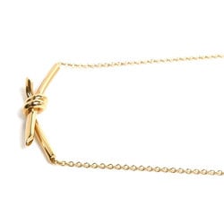 TIFFANY&Co. Tiffany K18PG Pink Gold Knot Necklace 70152460 8.4g 43cm Women's