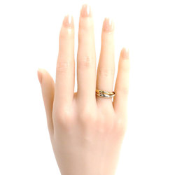 CARTIER K18YG/PG/WG Trinity XS Ring, Size 12, 52, 3.6g, Women's