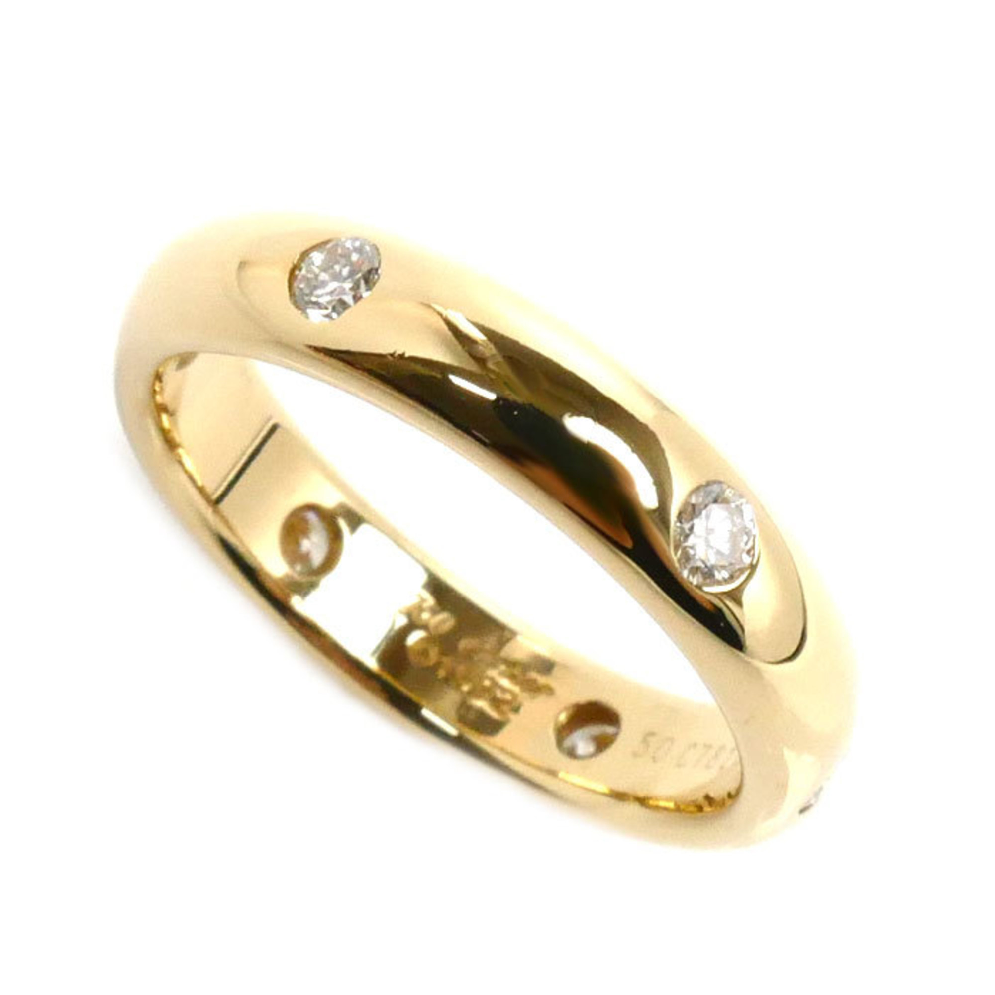 CARTIER Cartier K18YG Yellow Gold Stella 6P Diamond Ring Size 9.5 50 4.8g Women's