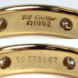 CARTIER Cartier K18YG Yellow Gold Stella 6P Diamond Ring Size 9.5 50 4.8g Women's