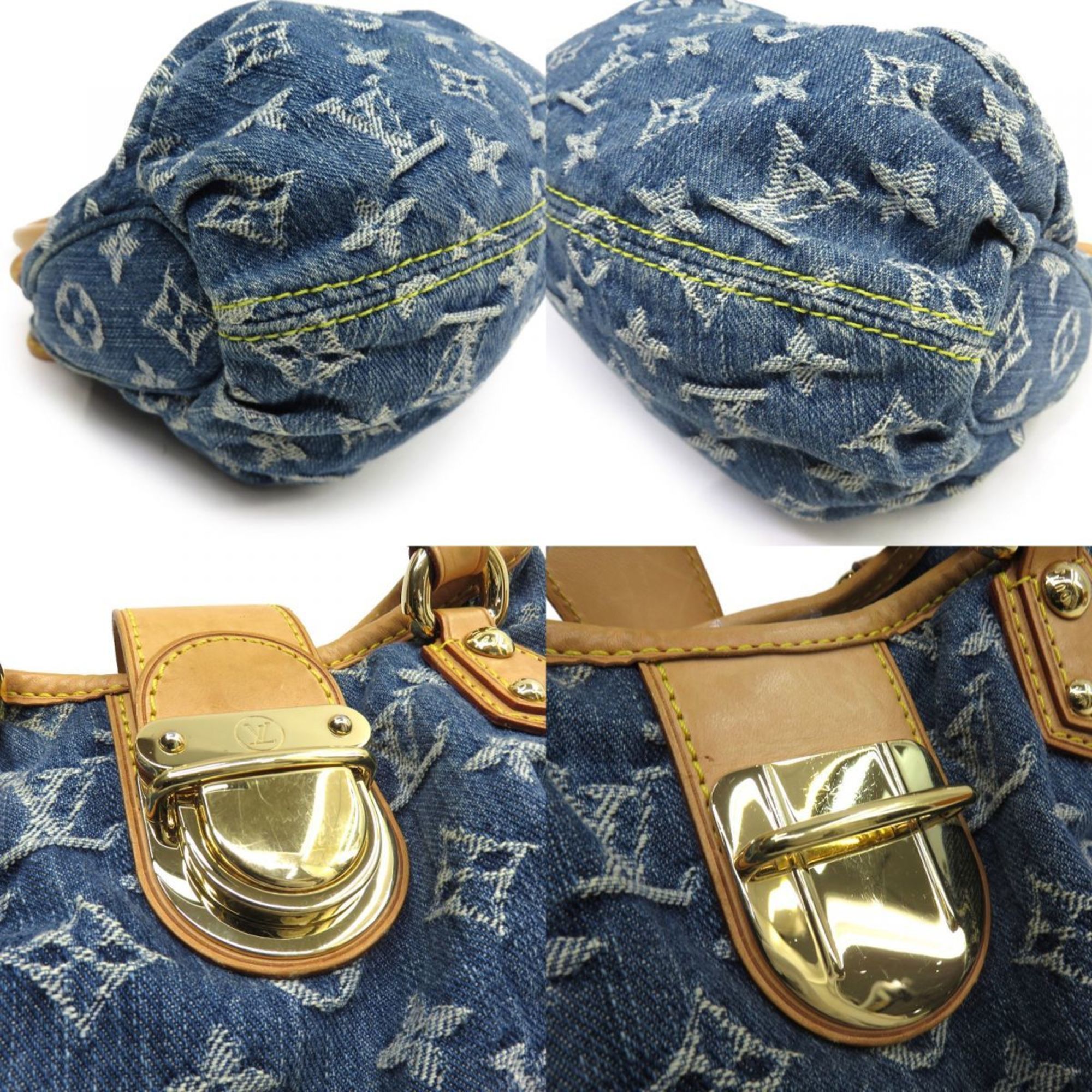 LOUIS VUITTON Louis Vuitton Monogram Denim Pretty M95020 Handbag Tote Bag