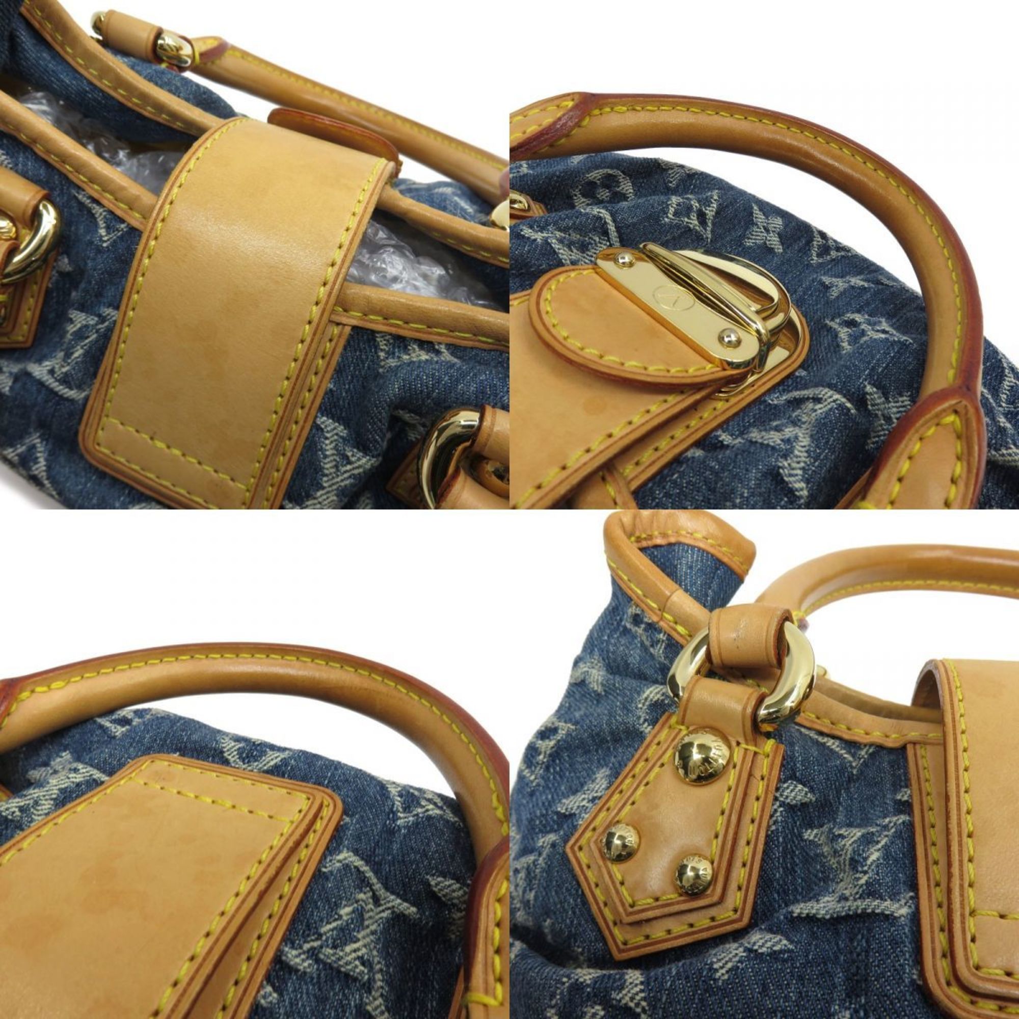 LOUIS VUITTON Louis Vuitton Monogram Denim Pretty M95020 Handbag Tote Bag