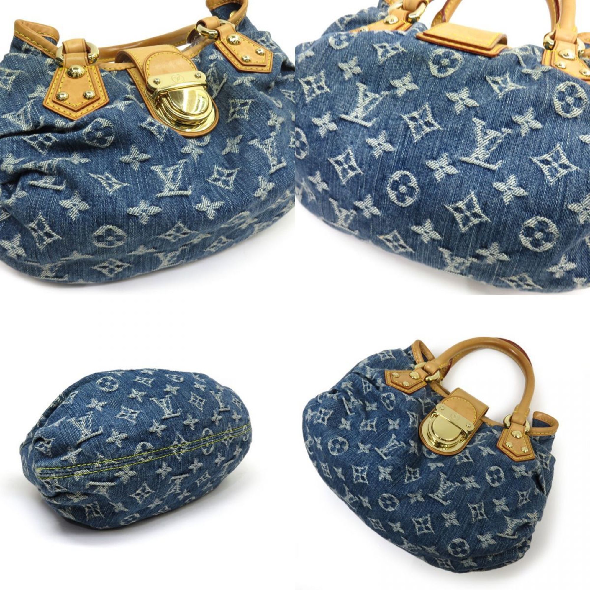 LOUIS VUITTON Louis Vuitton Monogram Denim Pretty M95020 Handbag Tote Bag