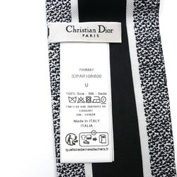 Christian Dior Mitzah PLAN DE PARIS Scarf Muffler White Black 32PAR106I600_C080 Women's