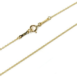 TIFFANY&Co. Tiffany K18YG Yellow Gold Heart 5P Diamond Necklace 3.9g 40cm Women's