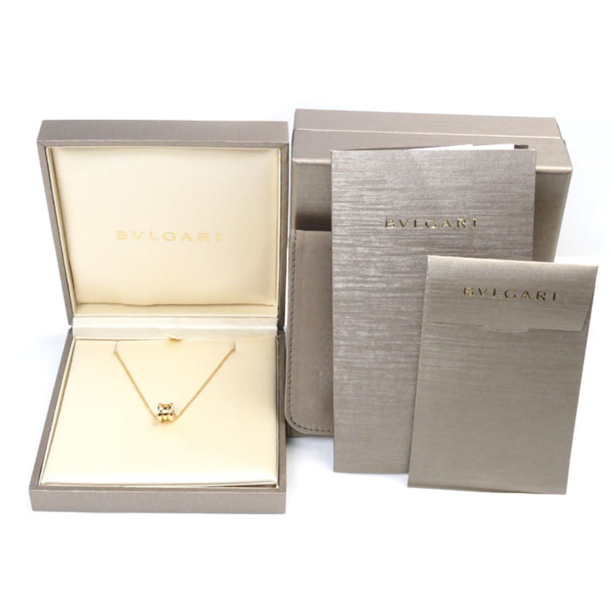 BVLGARI Bvlgari K18PG Pink Gold B-ZERO1 Mini B-Zero1 Necklace 357255 7.0g 38-42-45cm Women's