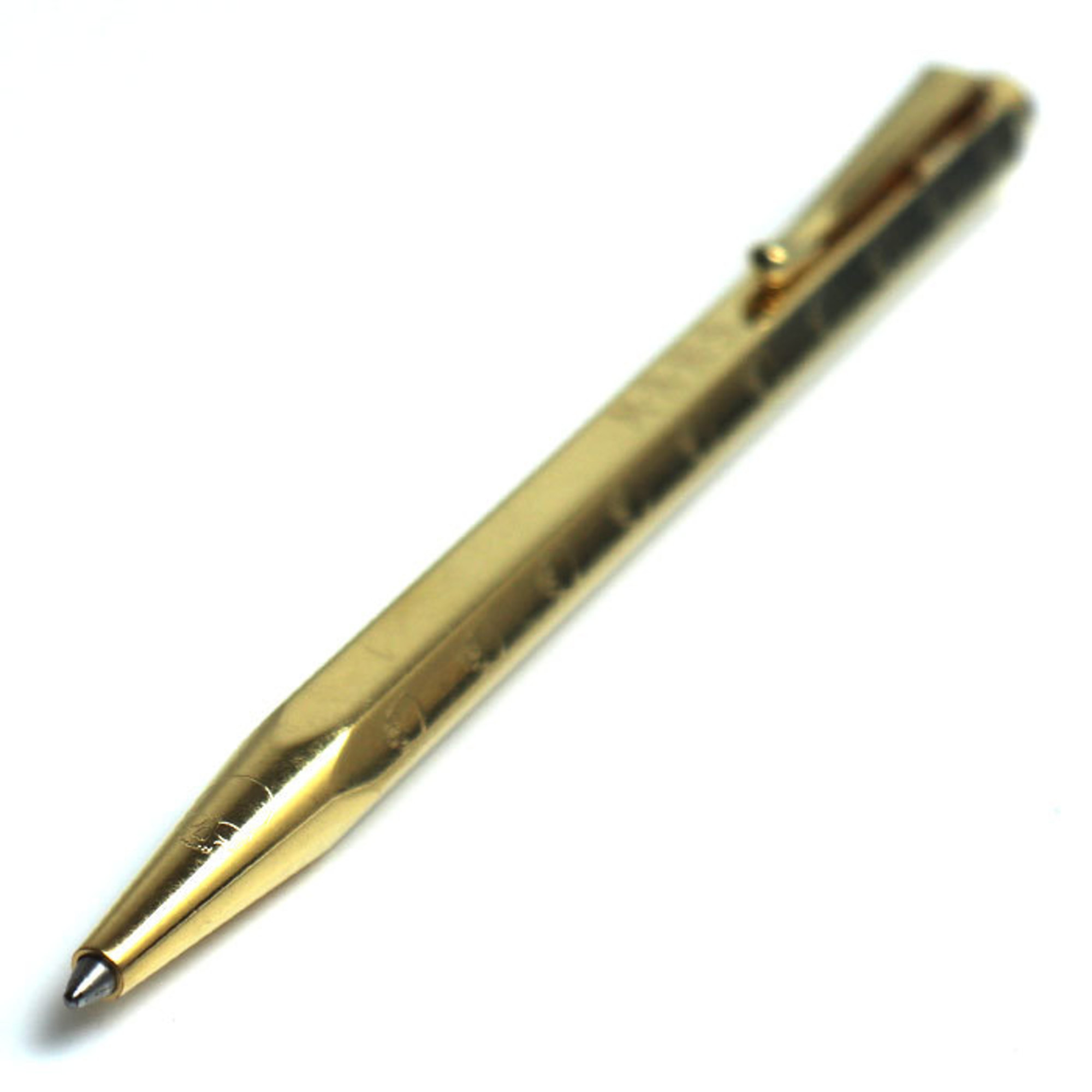 MARS CARAN dACHE M.A.R.S Ecridor Skull Ballpoint Pen, Gold, Knock Type