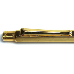 MARS CARAN dACHE M.A.R.S Ecridor Skull Ballpoint Pen, Gold, Knock Type