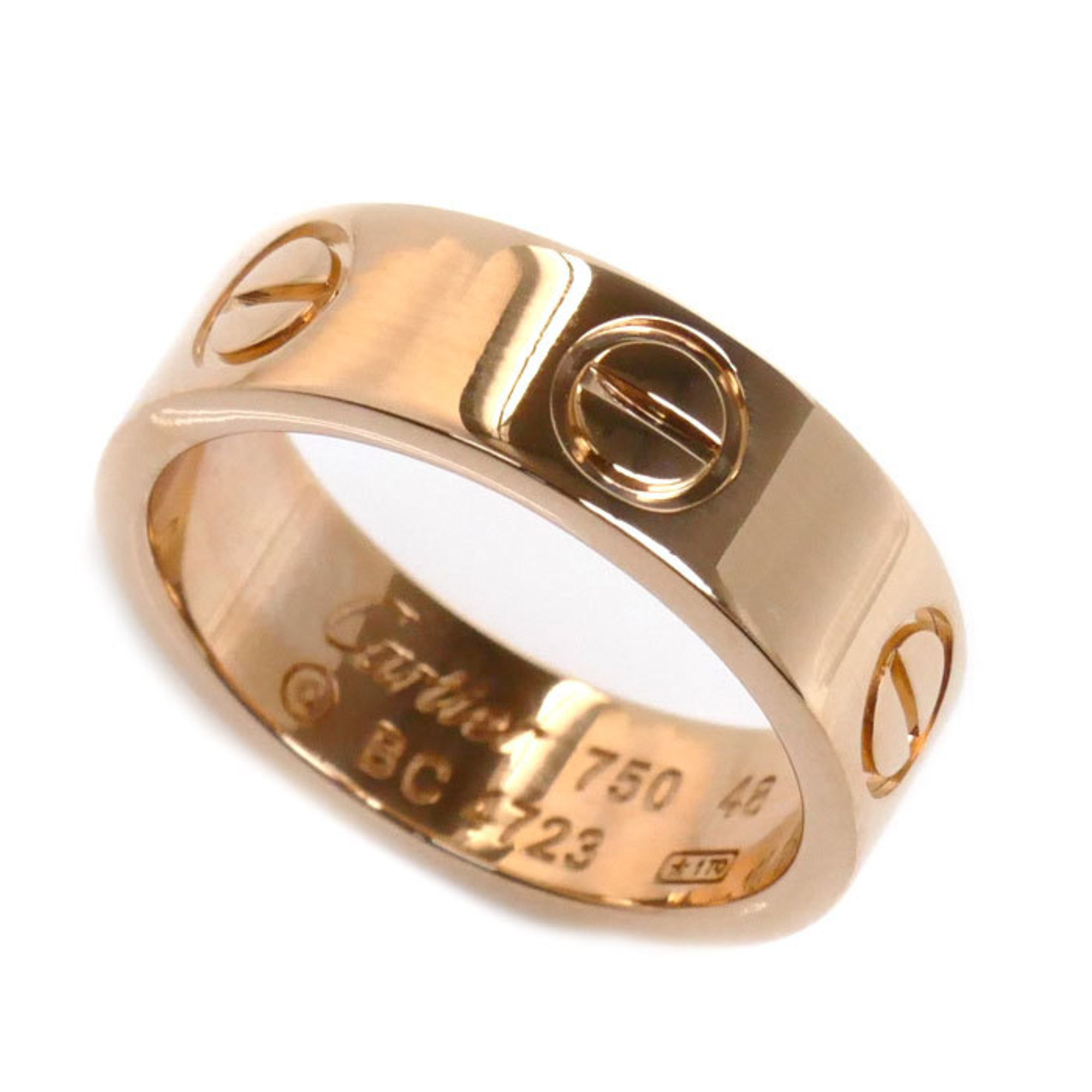 CARTIER Cartier K18PG Pink Gold Love Ring B4084848 Size 8 48 5.8g Women's