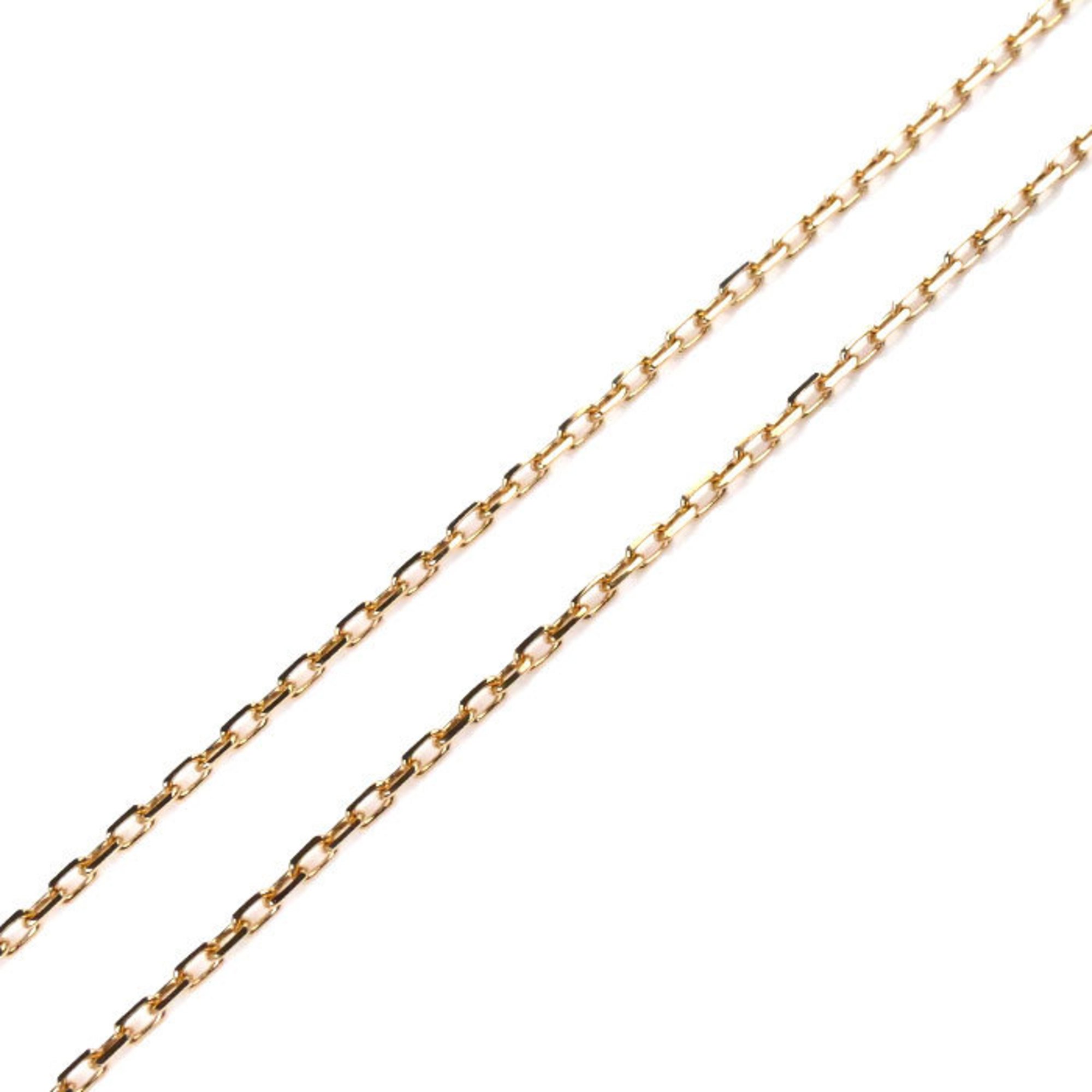 CARTIER K18PG Pink Gold Double C de Cartier Necklace B7219200 Diamond 4.0g 38/41cm Women's