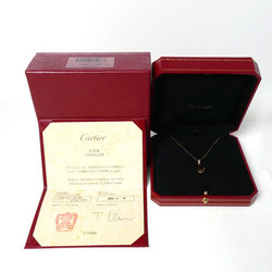 CARTIER K18PG Pink Gold Double C de Cartier Necklace B7219200 Diamond 4.0g 38/41cm Women's