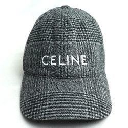 CELINE Wool Cap, Grey, 2AUS9448V, L, Unisex