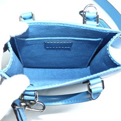 LOUIS VUITTON Petite Sac Plat 2-Way Shoulder Bag Epi Blue M80167 IC Women's