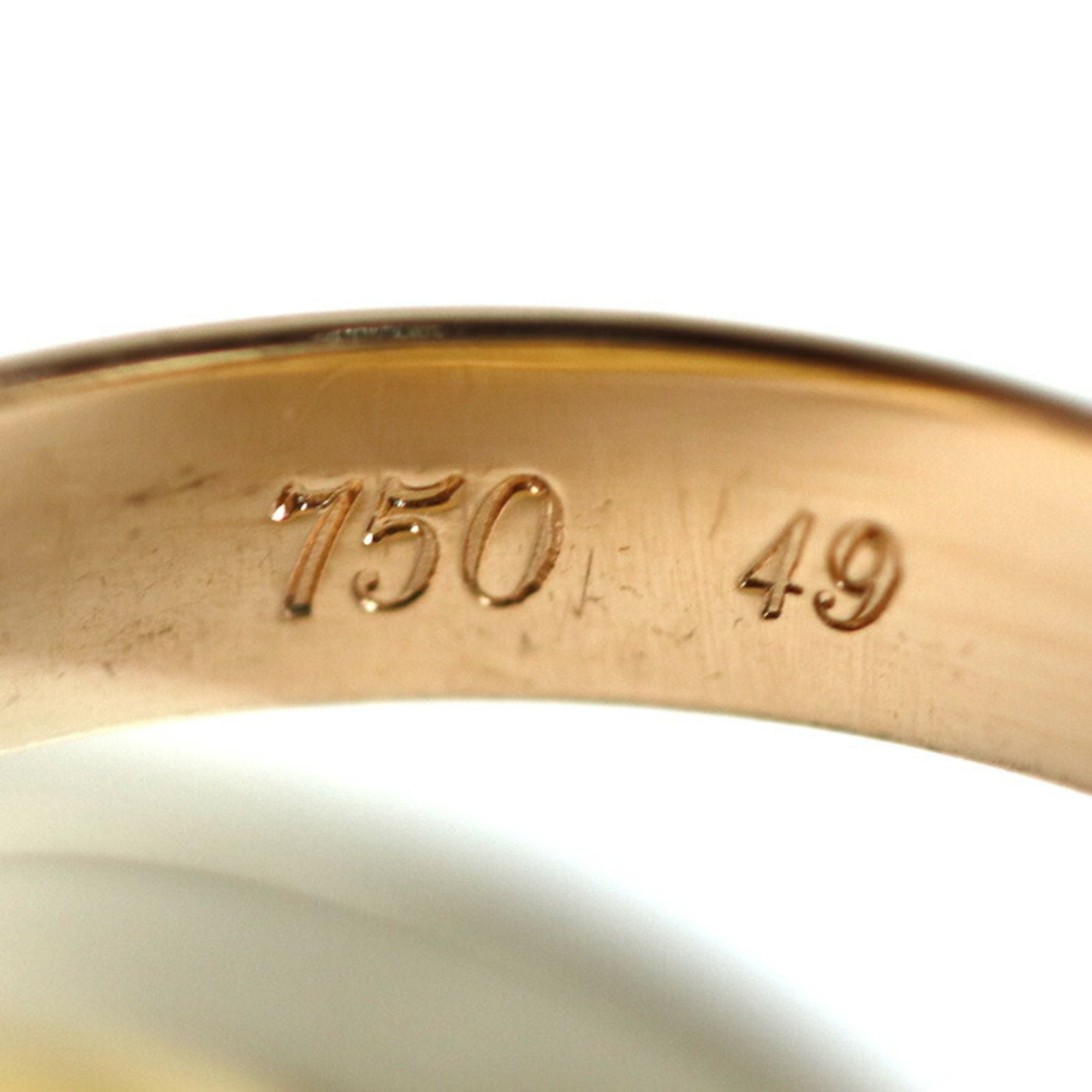 CARTIER K18YG/PG/WG must de Cartier Trinity Ring, Size 9.5, 49, 6.7g, for women