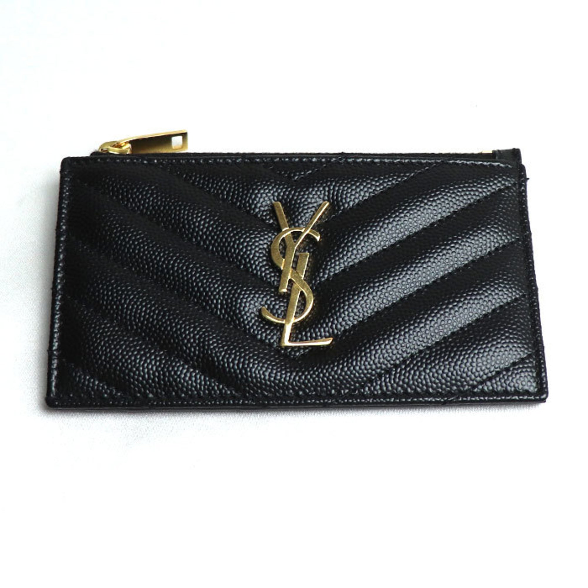 Yves Saint Laurent SAINT LAURENT PARIS Saint Laurent Paris Monogram Fragment Case Card Black 607915 BOW01 1000 Women's