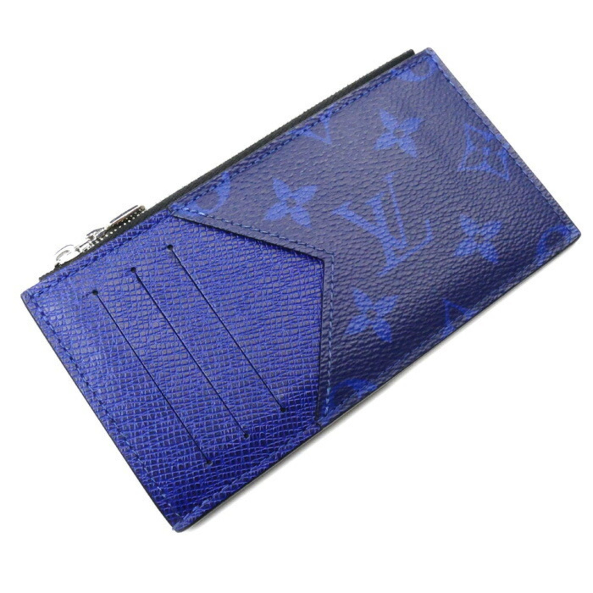 LOUIS VUITTON Louis Vuitton Coin Card Holder Case Taigarama Cobalt M30270 Men's