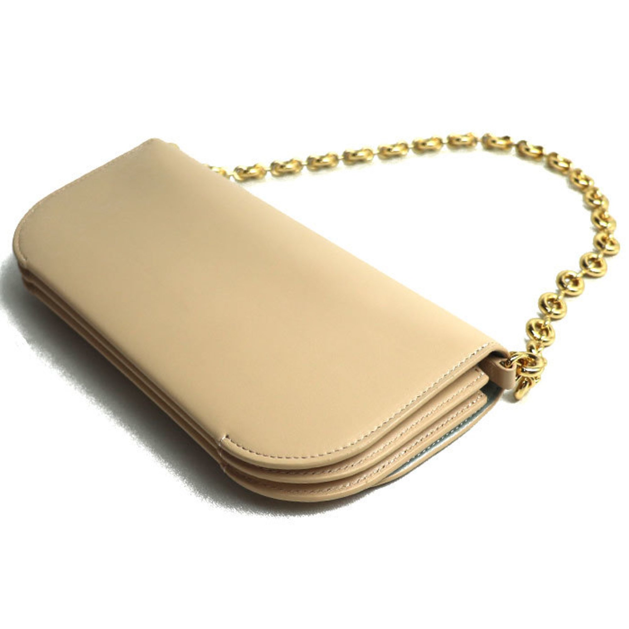 LOEWE Goya Long Chain Clutch Bag Beige A896O45X01 Women's