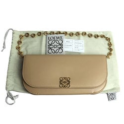 LOEWE Goya Long Chain Clutch Bag Beige A896O45X01 Women's