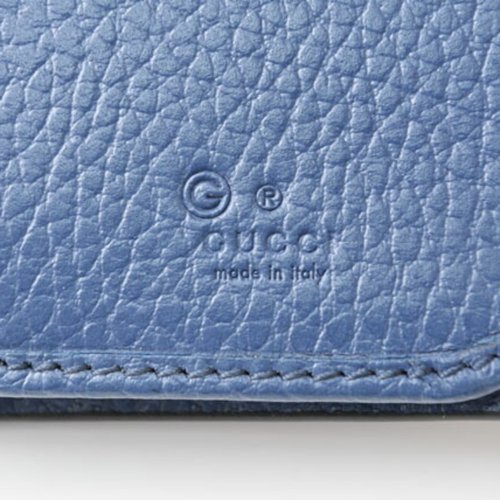 Gucci Wallet Men's Bi-fold GUCCI Long Interlocking G INTERLOCKING Bicolor Black Blue 610467 CAO2N 1040