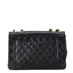 Chanel Matelasse Coco Mark Chain Shoulder Bag Black Lambskin Women's CHANEL