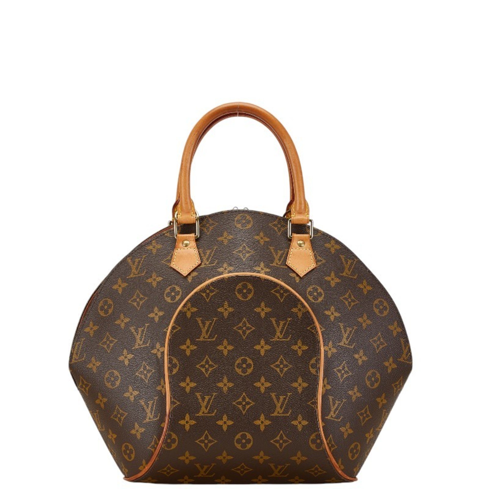 Louis Vuitton Monogram Ellipse MM Handbag M51126 Brown PVC Leather Women's LOUIS VUITTON