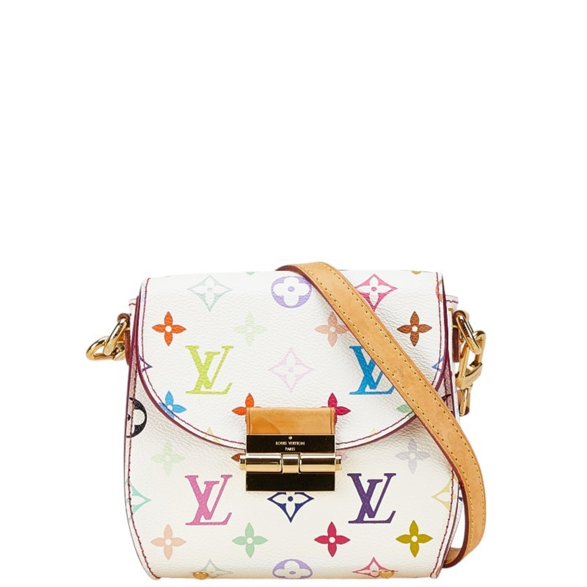 Louis Vuitton Monogram Multicolor Heartbreaker Shoulder Bag M40660 Blanc White PVC Leather Women's LOUIS VUITTON