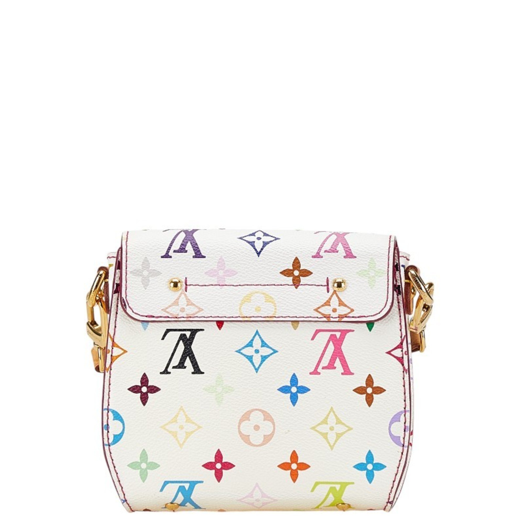 Louis Vuitton Monogram Multicolor Heartbreaker Shoulder Bag M40660 Blanc White PVC Leather Women's LOUIS VUITTON