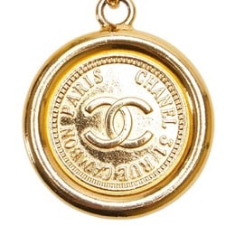 Chanel Coco Mark Medallion Chain Belt Gold Plated Women's CHANEL