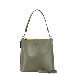 Coach Molly Bucket Bag Handbag Shoulder CA214 Khaki Green Leather Women's COACH