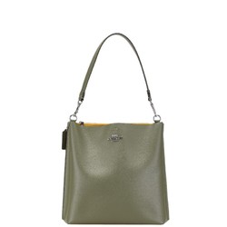 Coach Molly Bucket Bag Handbag Shoulder CA214 Khaki Green Leather Women's COACH