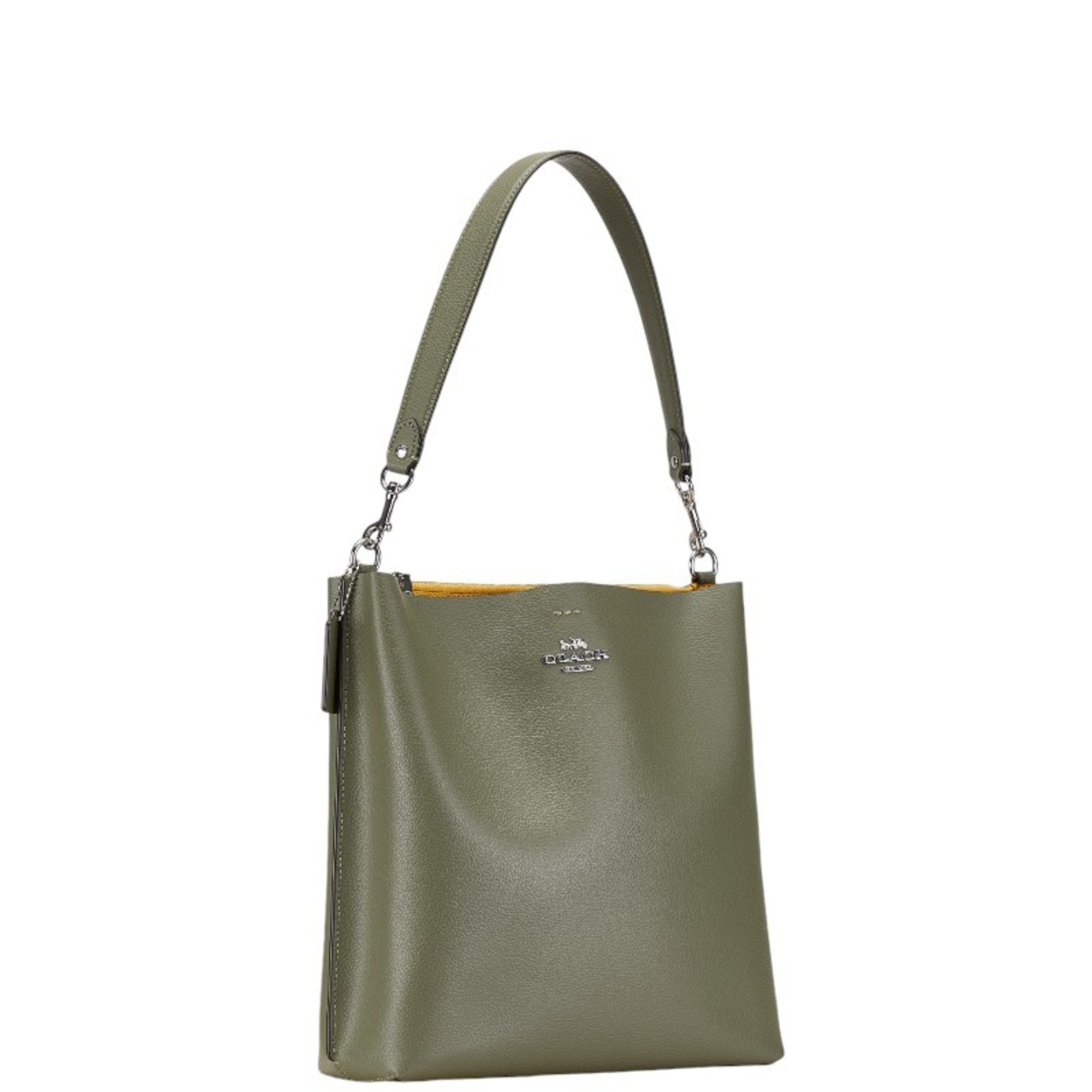 Coach Molly Bucket Bag Handbag Shoulder CA214 Khaki Green Leather Women's COACH