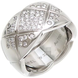 Chanel #52 Coco Crush Large Ladies Ring J10863 750 White Gold Size 12