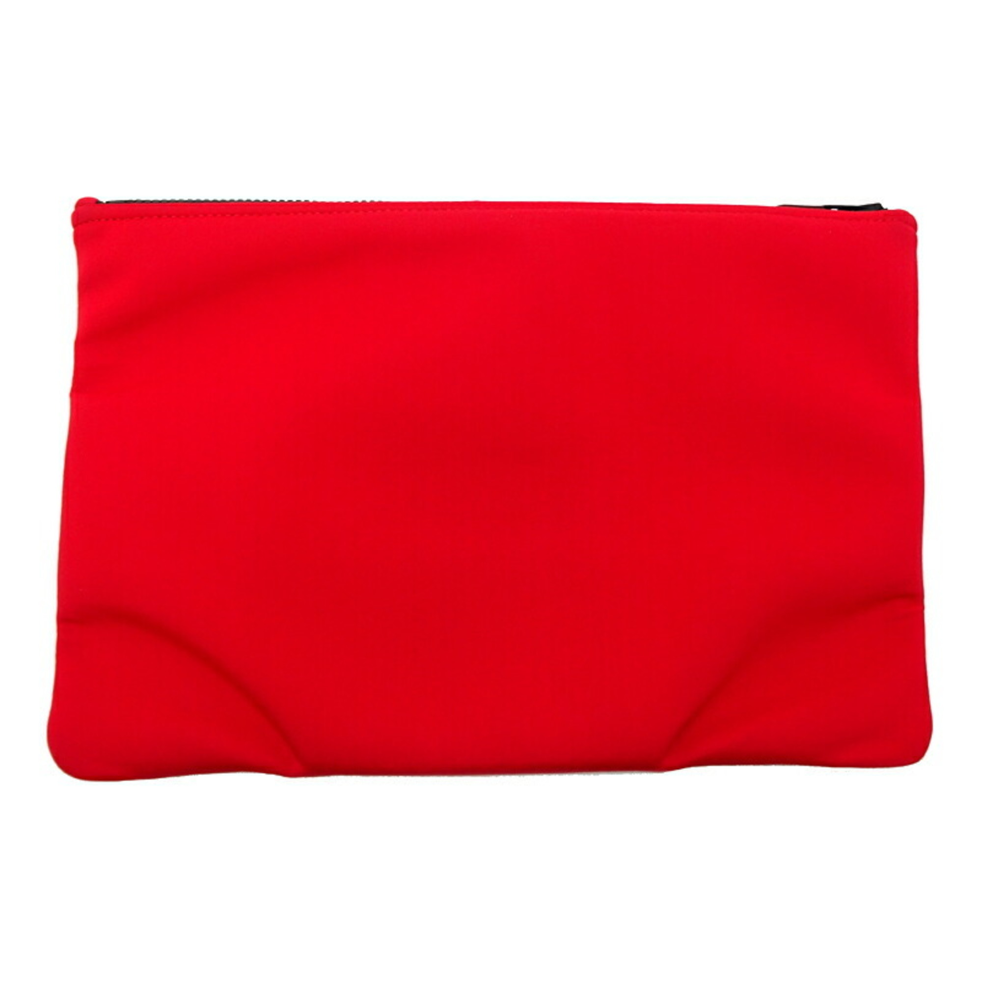 Hermes Neoven GM Women's and Men's Pouch Cotton Canvas Red