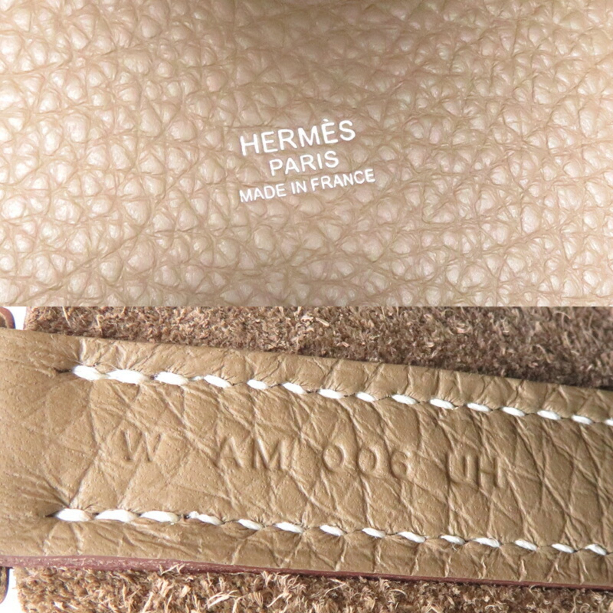 Hermes W Stamp 2024 Picotin Lock MM Women's Handbag Taurillon Clemence Etoupe (Beige)