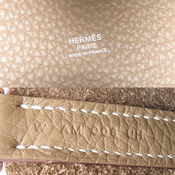 Hermes W Stamp 2024 Picotin Lock MM Women's Handbag Taurillon Clemence Etoupe (Beige)