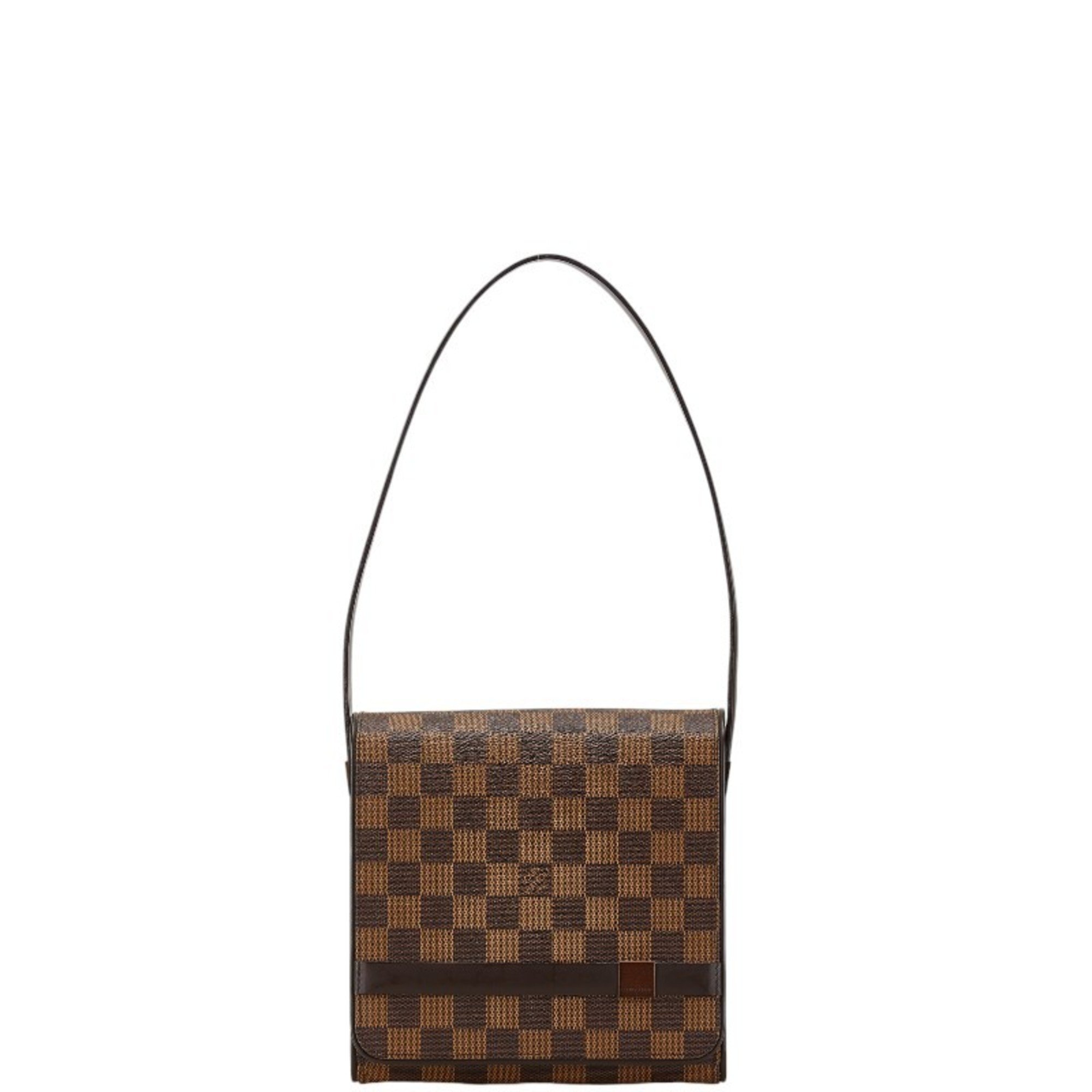 Louis Vuitton Damier Tribeca Shoulder Bag N51162 Brown PVC Leather Women's LOUIS VUITTON