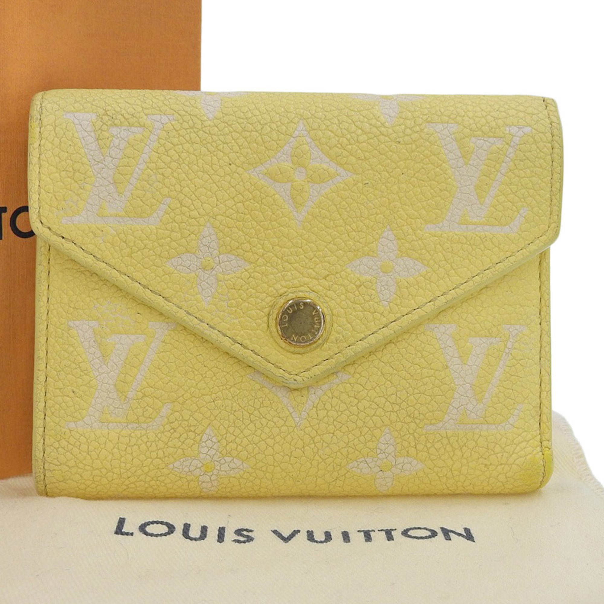 Louis Vuitton LOUIS VUITTON Monogram Empreinte Portefeuille Viutrine M81428 Folding Wallet