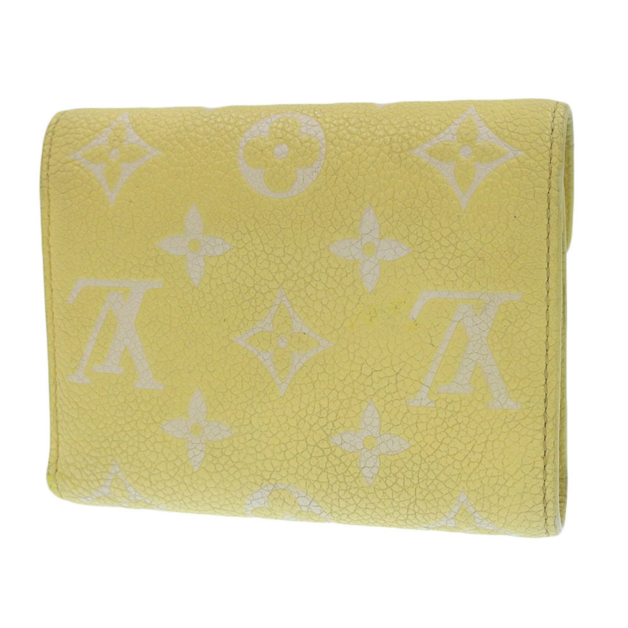 Louis Vuitton LOUIS VUITTON Monogram Empreinte Portefeuille Viutrine M81428 Folding Wallet