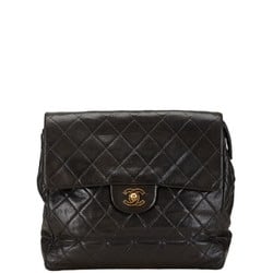 Chanel Matelasse Coco Mark Chain Backpack Black Lambskin Women's CHANEL