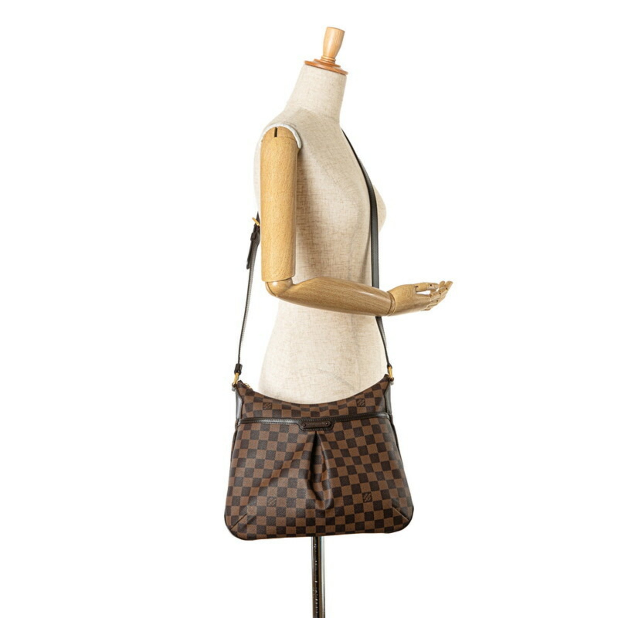 Louis Vuitton Damier Bloomsbury PM Shoulder Bag N42251 Brown PVC Leather Women's LOUIS VUITTON