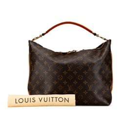 Louis Vuitton Monogram Sully PM Handbag Shoulder Bag M40586 Brown PVC Leather Women's LOUIS VUITTON