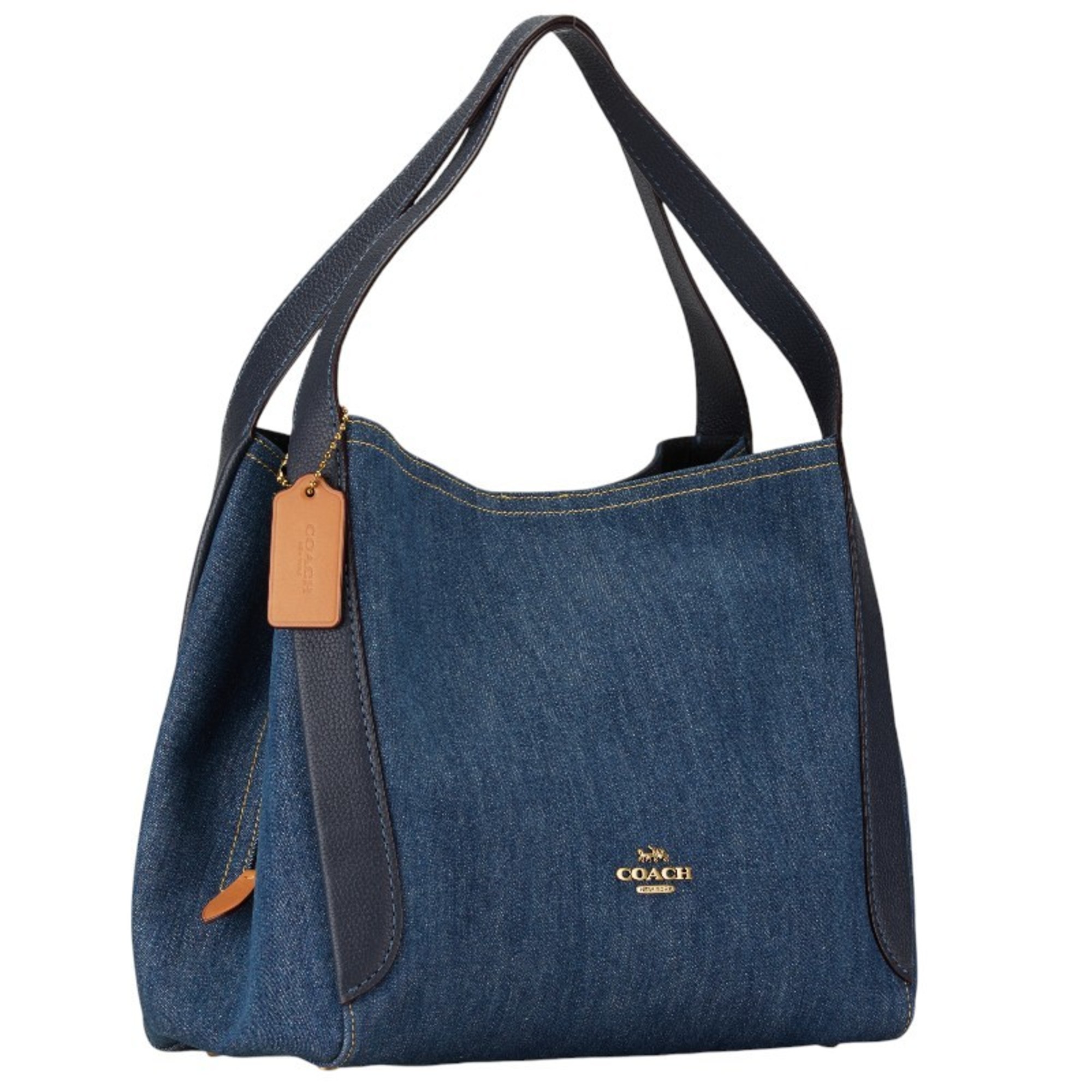 Coach Hadley Hobo Limited Edition Handbag Tote Bag CA834 Blue Denim Leather Women's COACH