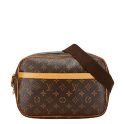 Louis Vuitton Monogram Reporter PM Shoulder Bag M45254 Brown PVC Leather Women's LOUIS VUITTON