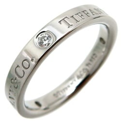 Tiffany 2022 purchase 0.07tc diamond band ladies ring Pt950 platinum size 9