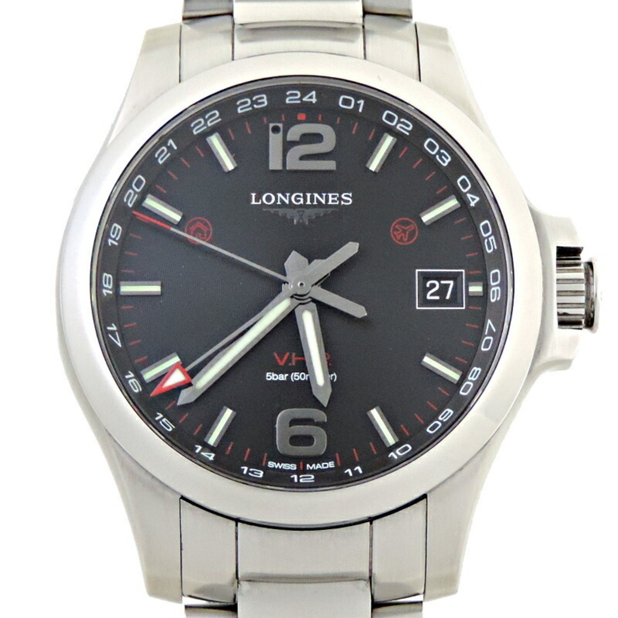 Longines Conquest V.H.P. GMT Men's Watch L3.718.4.56.6